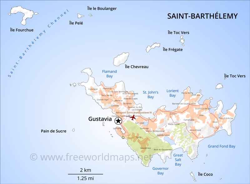 Saint Barthélemy Map