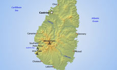 Saint Lucia map