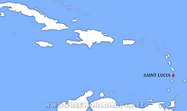 Saint Lucia location map