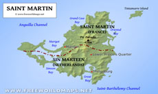 Saint Martin map