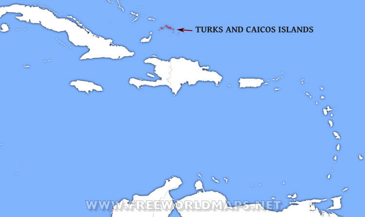 Turks and Caicos Islands location map Turks and Caicos Islands location map