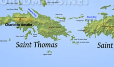United States Virgin Islands map United States Virgin Islands map