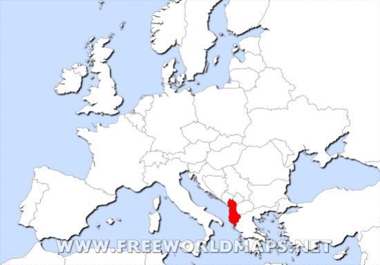 Albania location map Albania location map