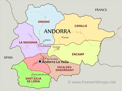 Andorra parishes Andorra parishes