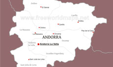 Andorra political map Andorra political map