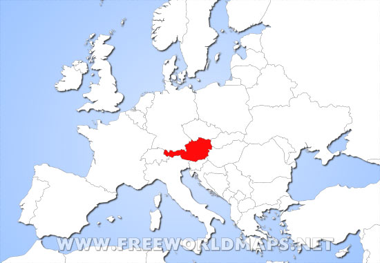 Austria location map Austria location map