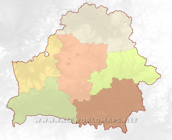 Belarus blank map HD