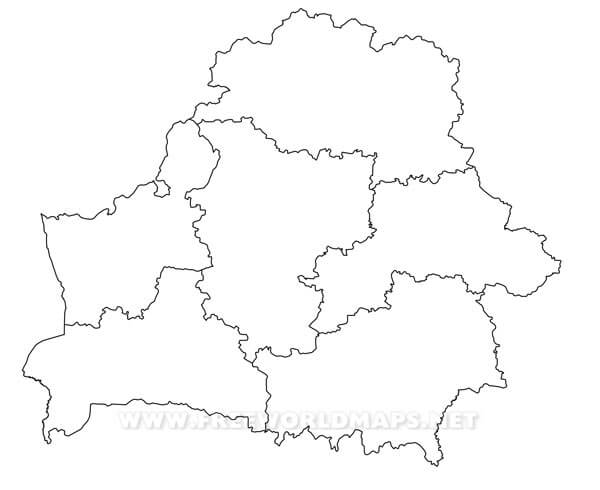 Belarus outline map