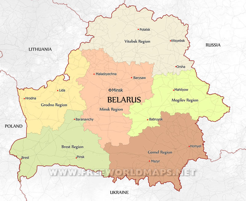 Belarus Political Map
