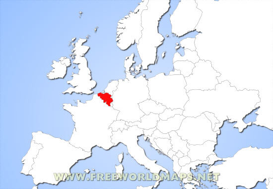 Belgium location map