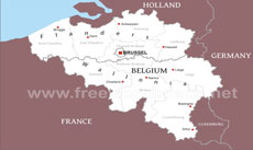 Belgium political map