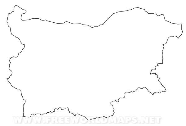 Bulgaria outline map