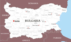 Bulgaria political map