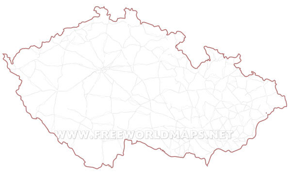 Czechia roads map