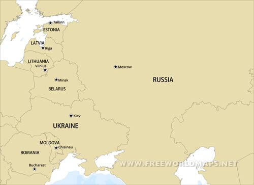 Eastern Europe countries and capitals