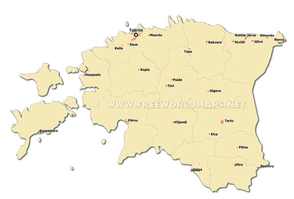 Estonia cities