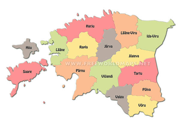 Estonia counties