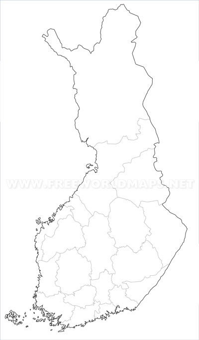 Finland outline map