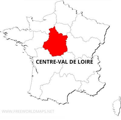 Centre-Val de Loire location on France map