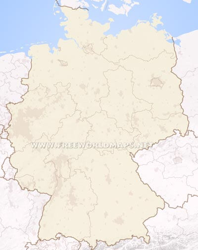 Germany blank map HD Germany blank map HD