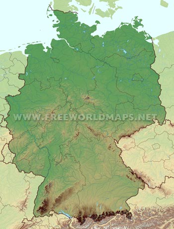 Germany map HD Germany map HD