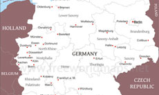 Germany political map