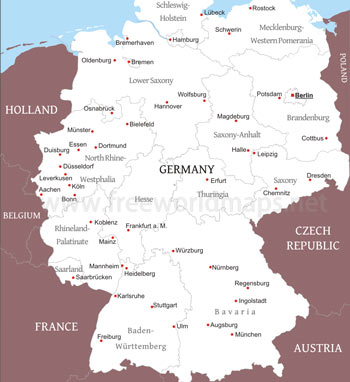Germany political map