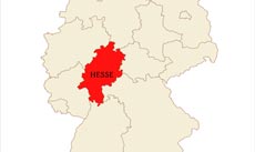 Hesse location map