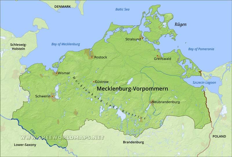 Mecklenburg Vorpommern map