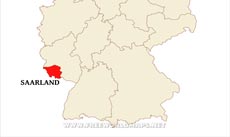 Saarland location map