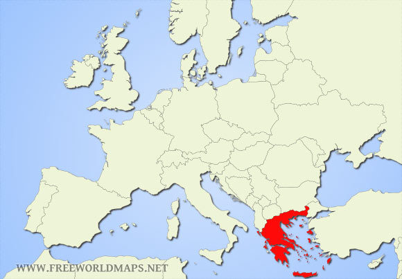Greece location map