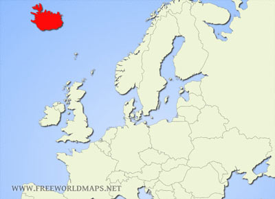Iceland location map