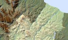 Molise blank physical map Molise blank physical map