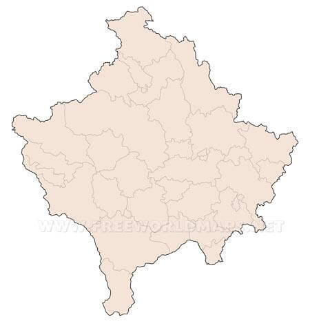 Kosovo blank map HD Kosovo blank map HD