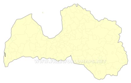 Latvia blank map