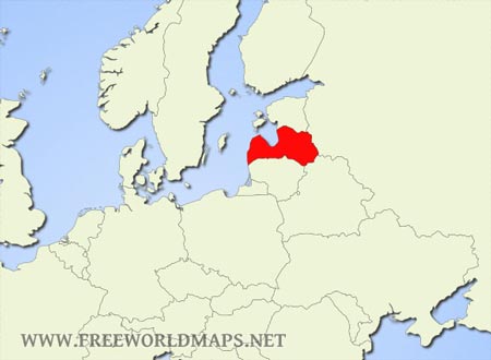 Latvia location map