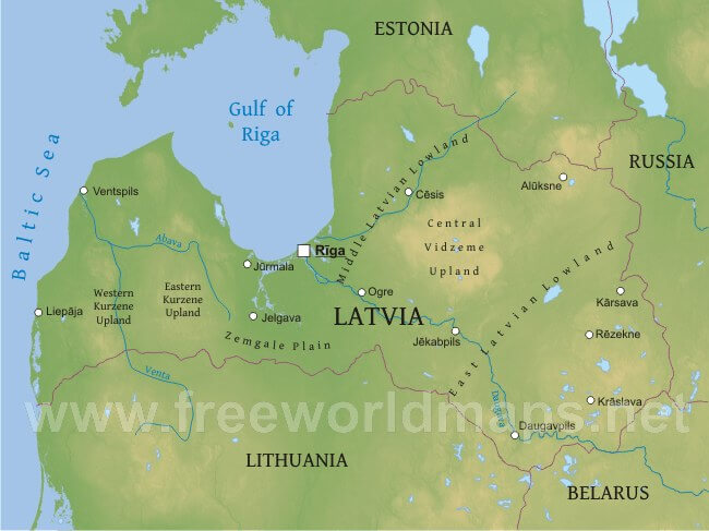 Latvia geography Latvia geography