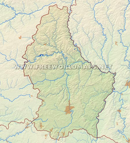 Luxembourg HD map Luxembourg HD map