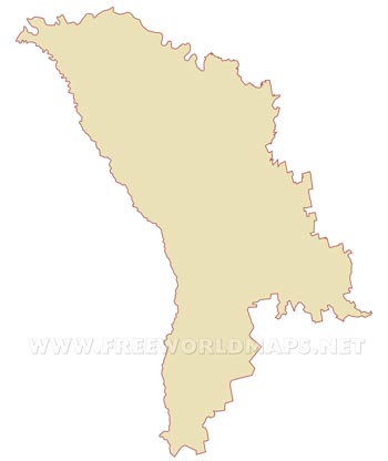 Moldova blank map