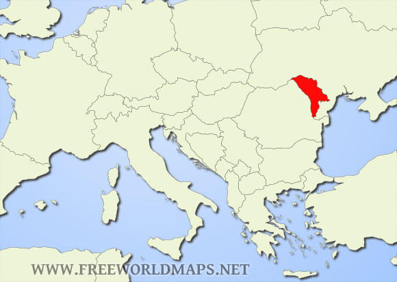 Moldova location map