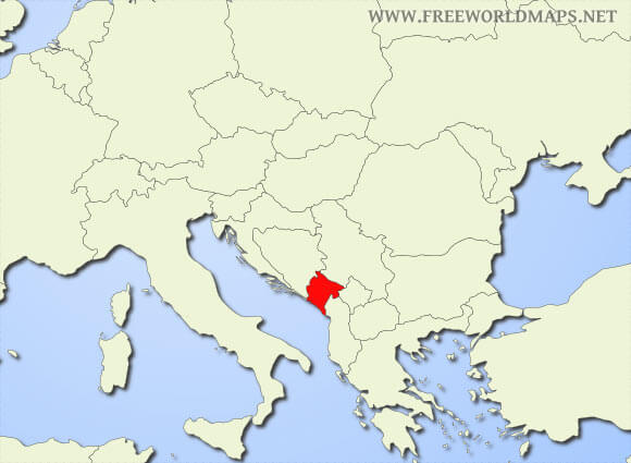 Montenegro location map