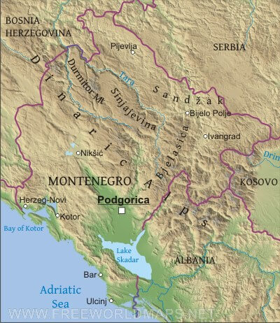 Montenegro geography
