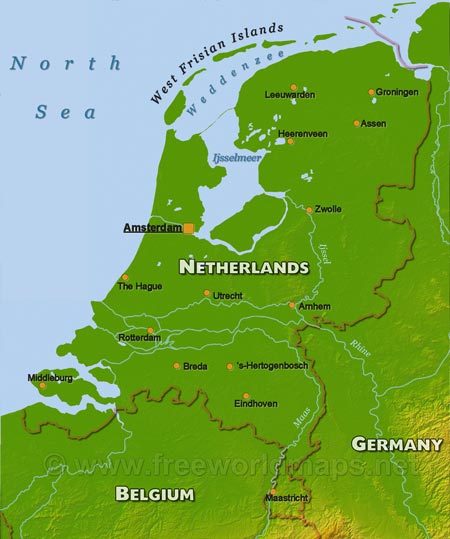 The Netherlands geography The Netherlands geography