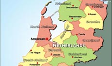Netherlands political map