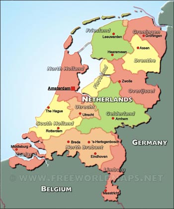 The Netherlands political maps The Netherlands political maps