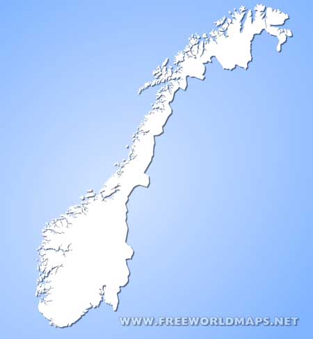 Norway blank map HD Norway blank map HD