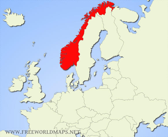 Norway location map Norway location map