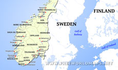 Norway political map Norway political map