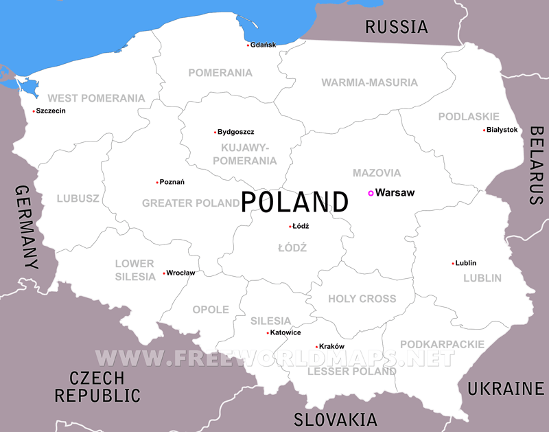 Poland Political Map