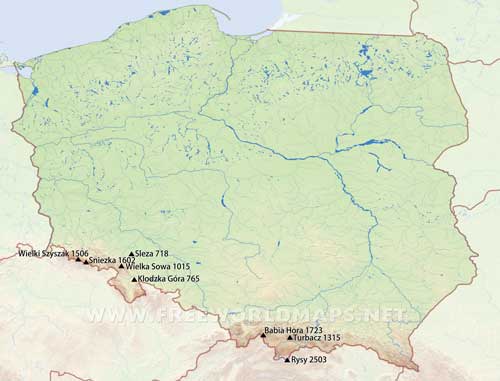 Poland peaks and mountains Poland peaks and mountains